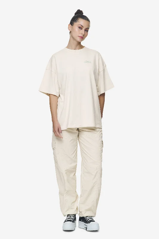 Yebra Heavy Oversized Tee Washed Coast Sand